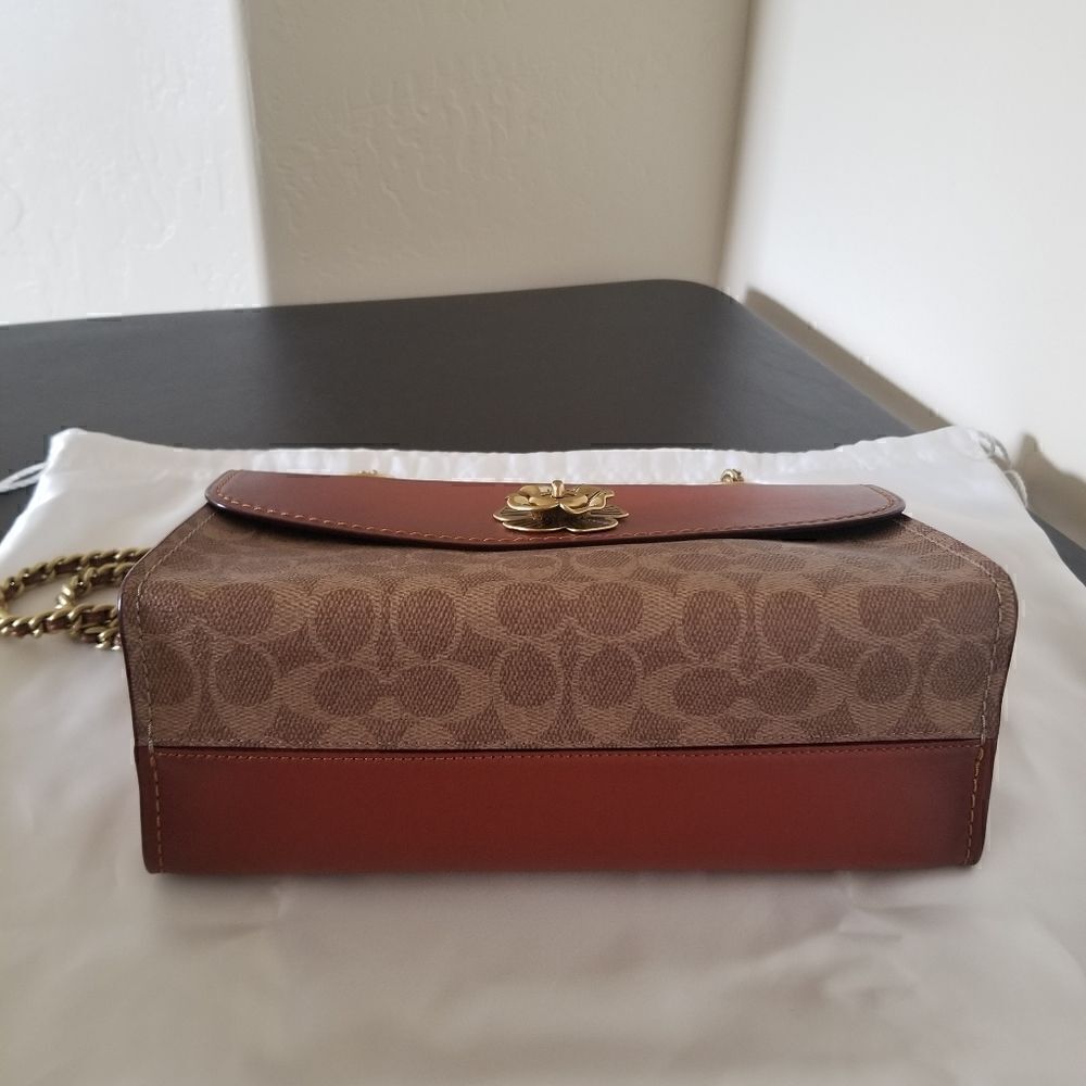 Coach Tea Rose Handbag - Picture 5 of 9